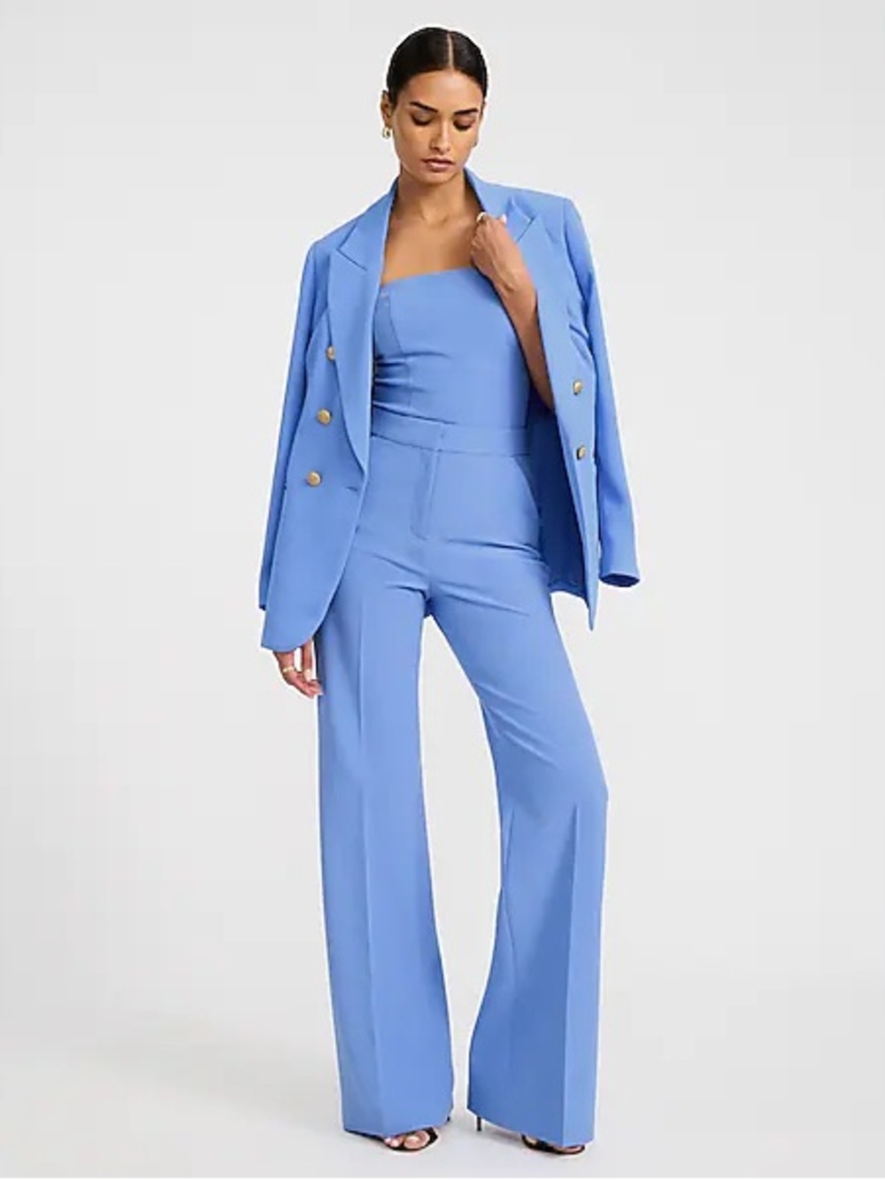 NWT Editor High Waisted Flare Trouser in Signature Stretch - Picture 3 of 4